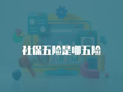 社保五險是哪五險