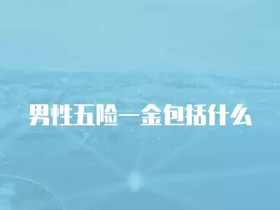 男性五險一金包括什么