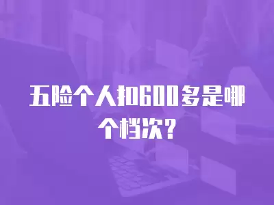 五險個人扣600多是哪個檔次？