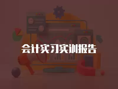 會(huì)計(jì)實(shí)習(xí)實(shí)訓(xùn)報(bào)告