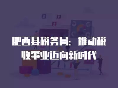 肥西縣稅務局：推動稅收事業邁向新時代