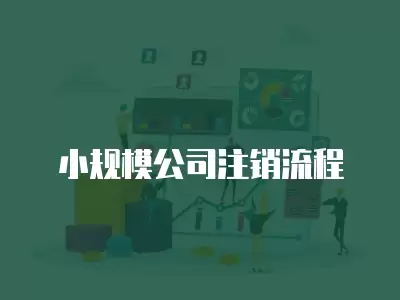 小規(guī)模公司注銷流程