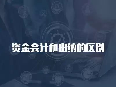 資金會(huì)計(jì)和出納的區(qū)別