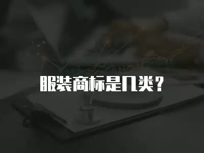 服裝商標是幾類？