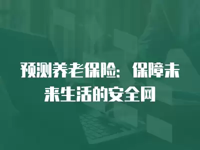 預測養老保險：保障未來生活的安全網