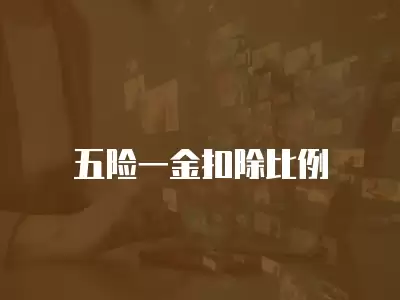 五險(xiǎn)一金扣除比例