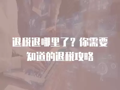 退稅退哪里了？你需要知道的退稅攻略