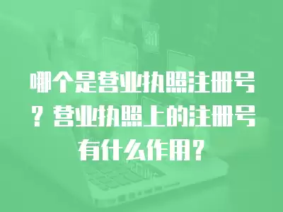 哪個(gè)是營業(yè)執(zhí)照注冊(cè)號(hào)？營業(yè)執(zhí)照上的注冊(cè)號(hào)有什么作用？