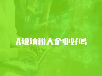 A級納稅人企業好嗎