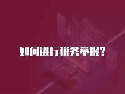 如何進行稅務(wù)舉報？