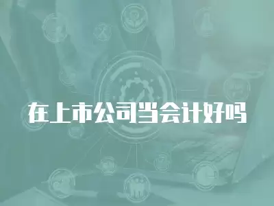 在上市公司當會計好嗎