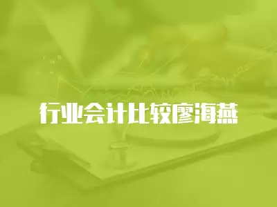 行業會計比較廖海燕