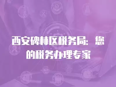 西安碑林區稅務局：您的稅務辦理專家