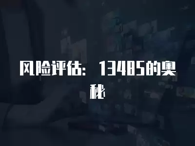 風險評估：13485的奧秘