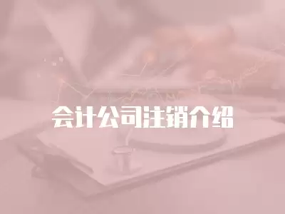 會計公司注銷介紹