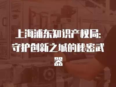 上海浦東知識產權局：守護創新之城的秘密武器