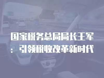 國家稅務總局局長王軍：引領稅收改革新時代