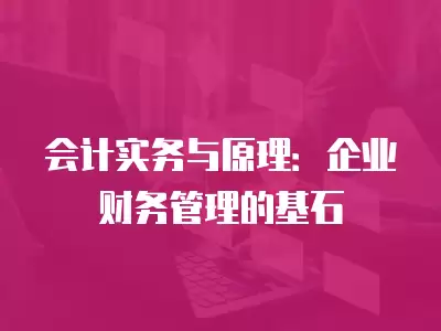 會計實務與原理：企業(yè)財務管理的基石