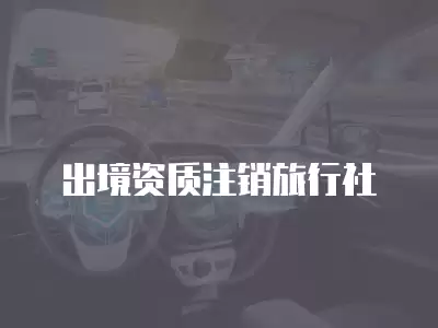 出境資質(zhì)注銷旅行社