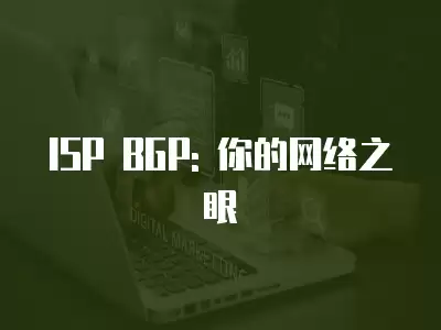 ISP BGP: 你的網絡之眼