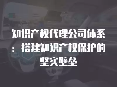 知識產權代理公司體系：搭建知識產權保護的堅實壁壘