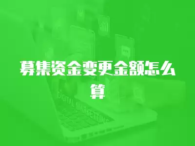 募集資金變更金額怎么算