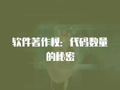 軟件著作權：代碼數量的秘密