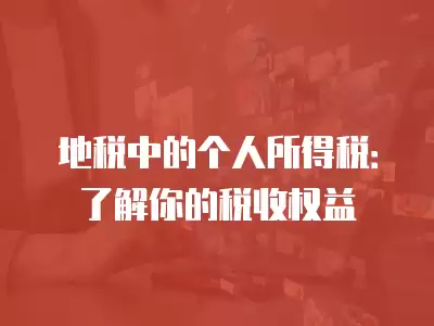 地稅中的個人所得稅：了解你的稅收權(quán)益