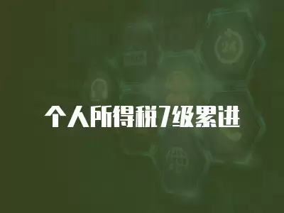 個人所得稅7級累進