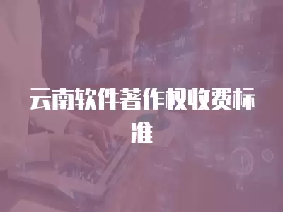 云南軟件著作權收費標準