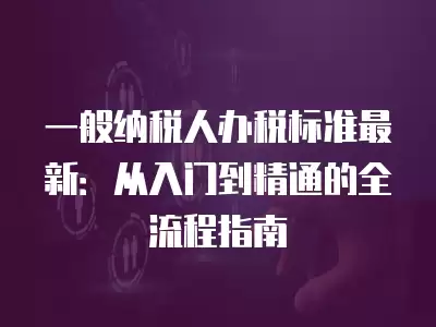 一般納稅人辦稅標準最新：從入門到精通的全流程指南