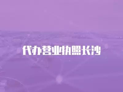 代辦營業執照長沙