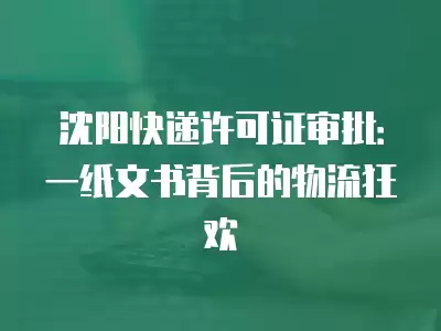 沈陽快遞許可證審批：一紙文書背后的物流狂歡