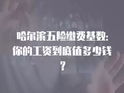 哈爾濱五險繳費基數(shù)：你的工資到底值多少錢？