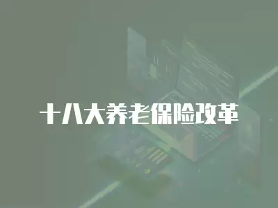 十八大養(yǎng)老保險改革