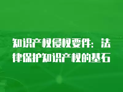 知識產權侵權要件：法律保護知識產權的基石