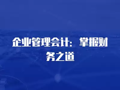 企業(yè)管理會(huì)計(jì)：掌握財(cái)務(wù)之道